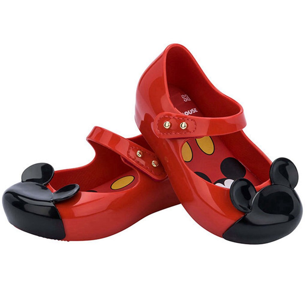 Mini Mlsa-zapatos de ratón clásicos para niña, sandalias de playa antideslizantes con dibujos animados, novedad de verano,