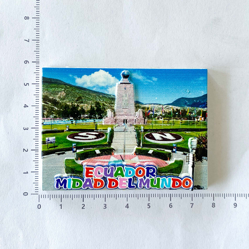 Ecuador travel souvenirs Home Decor Items Collection Crafts Equator Monument, scenery 3D stereo refrigerator magnet