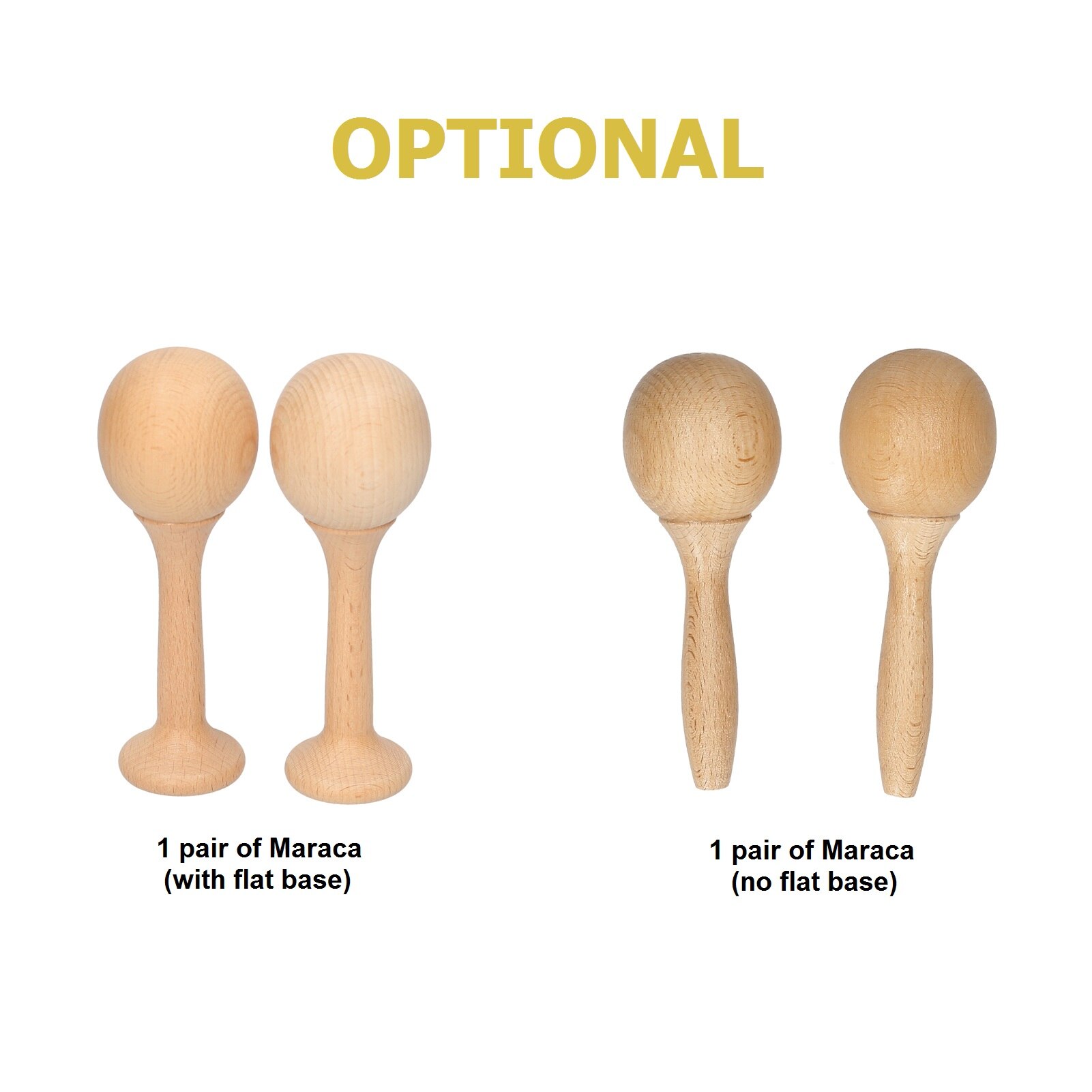 Beech Maraca Rumba Shaker Rattles Percussion Instrument Wooden Maraca Pair Percussion Maraca Musical Instrument