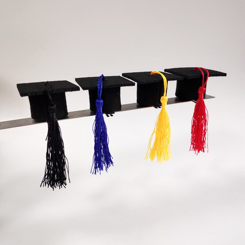 1 Pcs Graduation Hat Hair Clip Mini Doctoral Cap Hair Clip Costume Graduation Cap with Tassels for Graduation Party Supply Decor