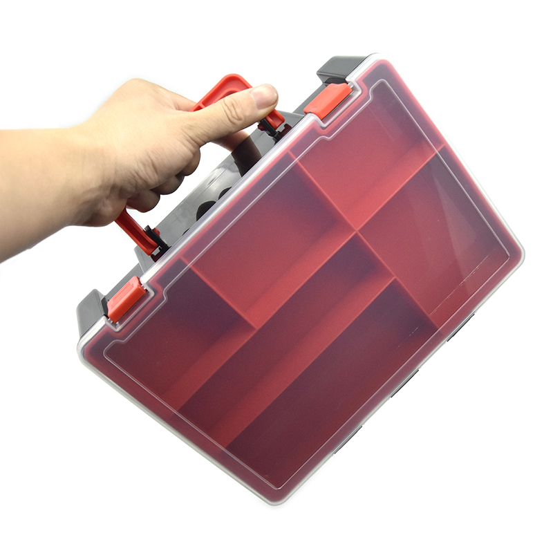 Nueva caja de aparejos de pesca, accesorios de pesca portátiles, caja de almacenamiento de herramientas, carpa de doble capa para productos de pesca, anzuelos, cajas de señuelos
