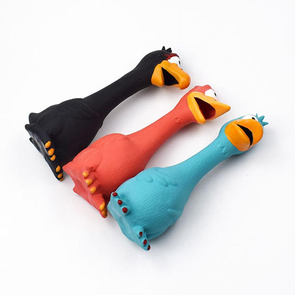1Pcs Natuurlijke Latex Schreeuwen Kip Speelgoed Huisdier Speelgoed Anti-Bite Molaire Latex Vent Kip Voor Pet Screaming Toy