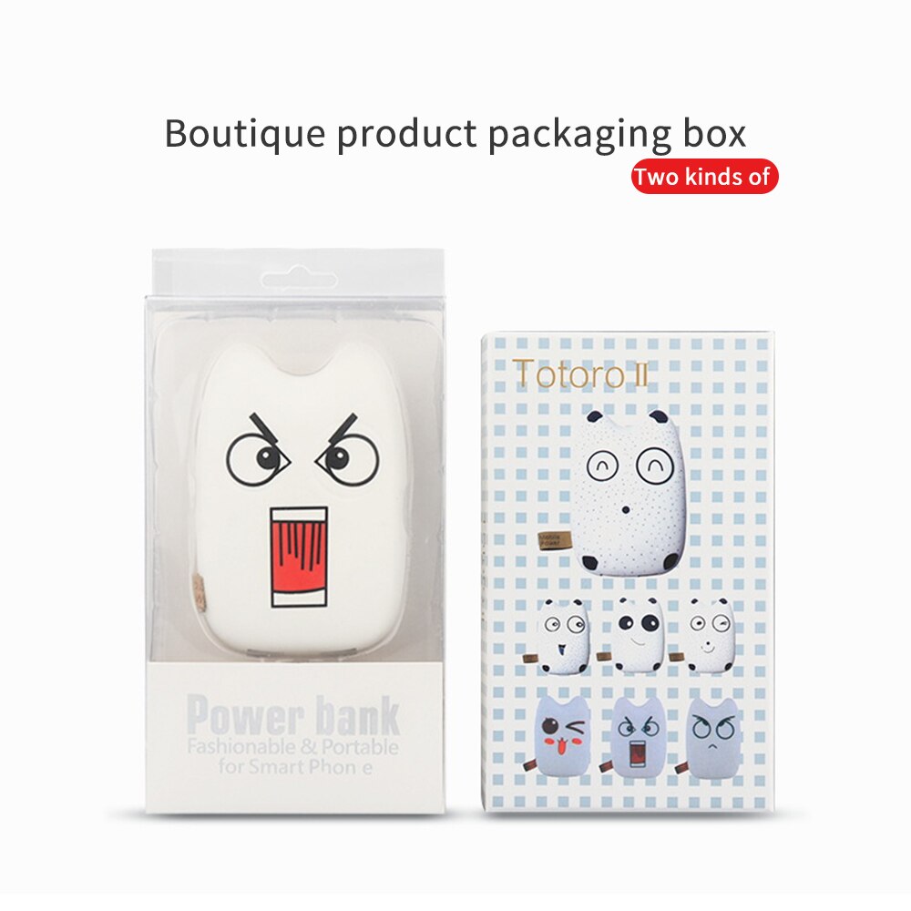 FLOVEME Cartoon 4800mAh Power Bank simpatico caricatore portatile doppio USB Mini batteria esterna Powerbank per iPhone 12 Pro 12 Mini 11 8