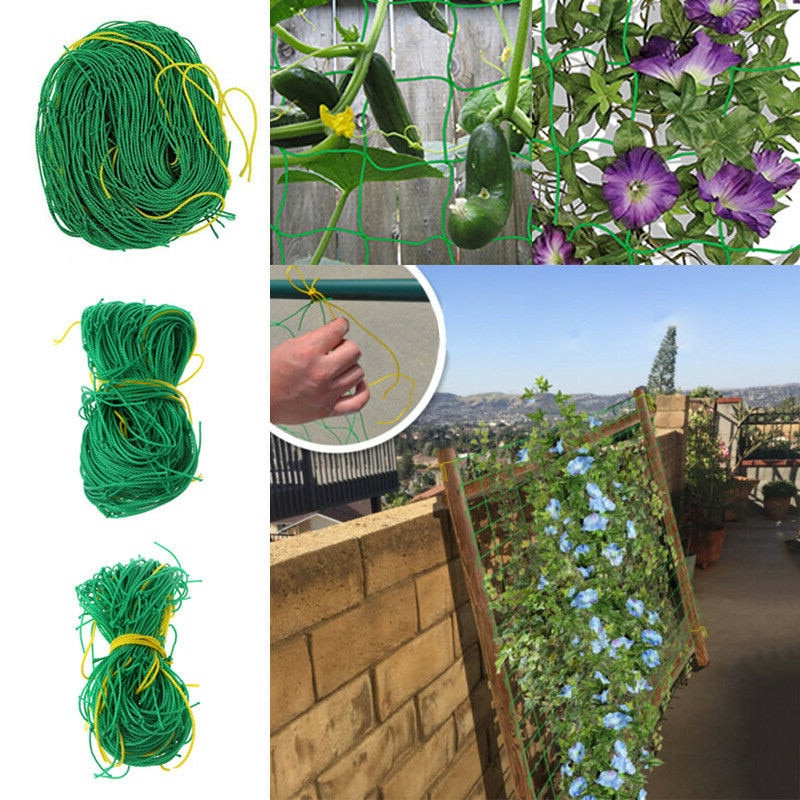 mesh klatrestativ nett hage trellisr nett loofah netting til morgen ære vintre blomster planter nett agurk vinstokk vokse holder
