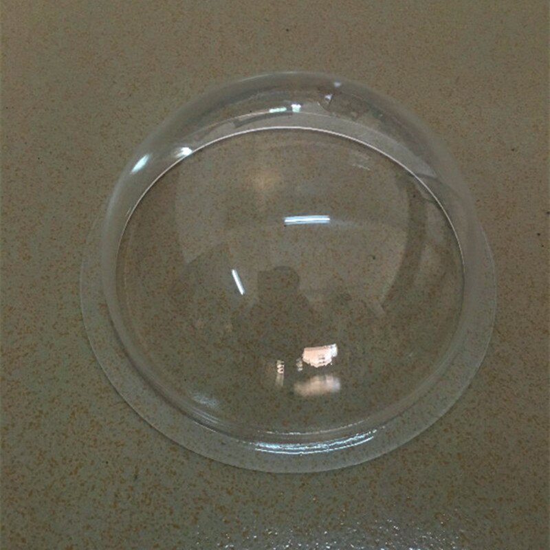 Couverture antipoussière de transparente de caméra de surveillance de forme hémisphérique de demi-boule de PMMA avec la bride