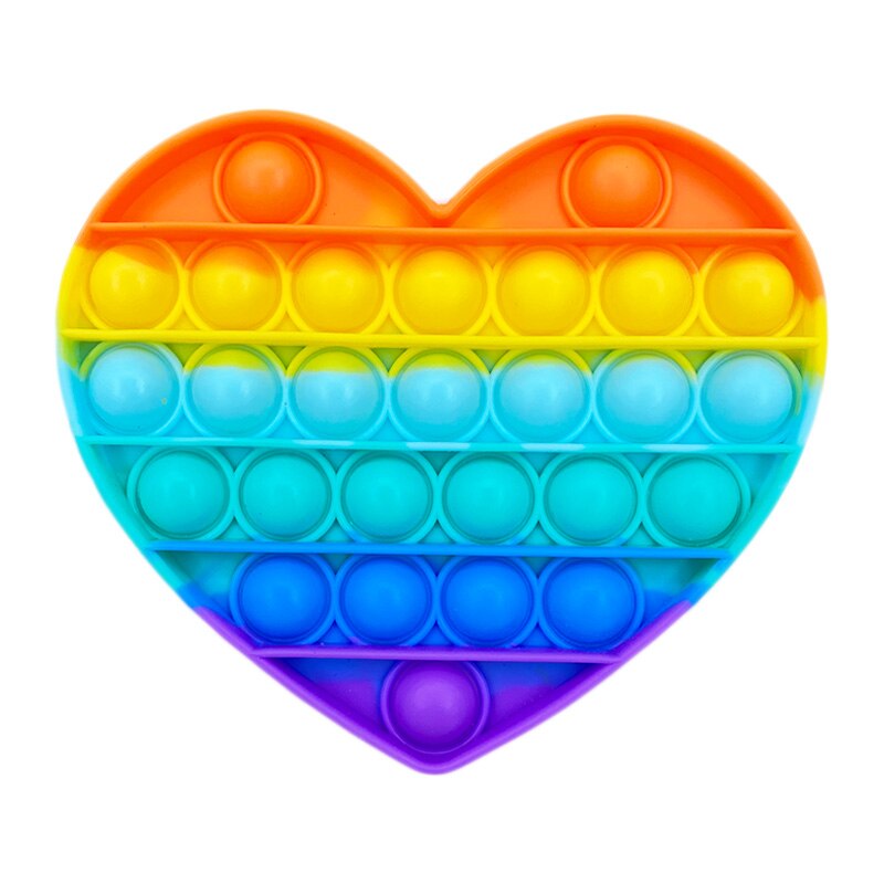 Regenbogen Pop Push Blase Zappeln Spielzeug Antistress Squeeze Sensorischen Spielzeug Relief Squishy Anti Stress Spielzeug Für Erwachsene Kinder: PL-440