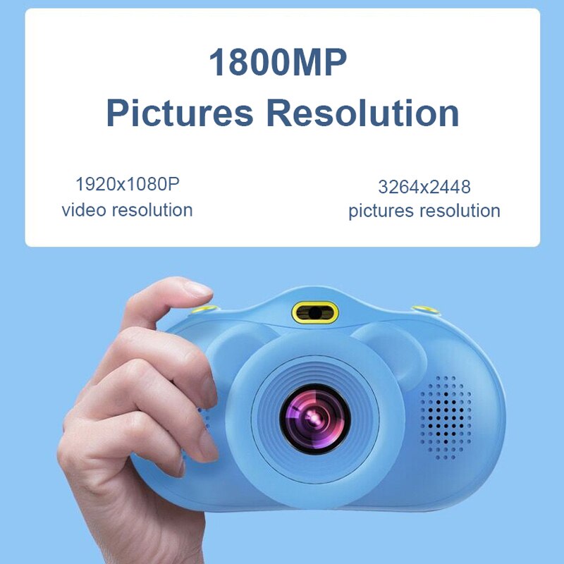 Mini enfants caméra HD 1080P enregistreur vidéo numérique Support 32G TF carte 2.4 pouces écran Photo photographie caméra enfant anniversaire