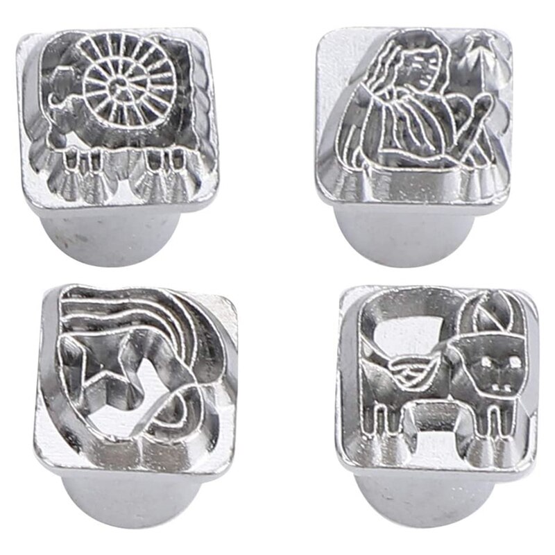 Stempelen Punch Tool Diy Leather Craft Stamper + 1Pc Handvat