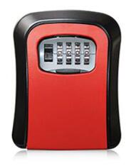 Key Lock Box Combinatie Lockbox Met Code Voor Huis Sleutel Opslag, Combo Deur Locker: Rood