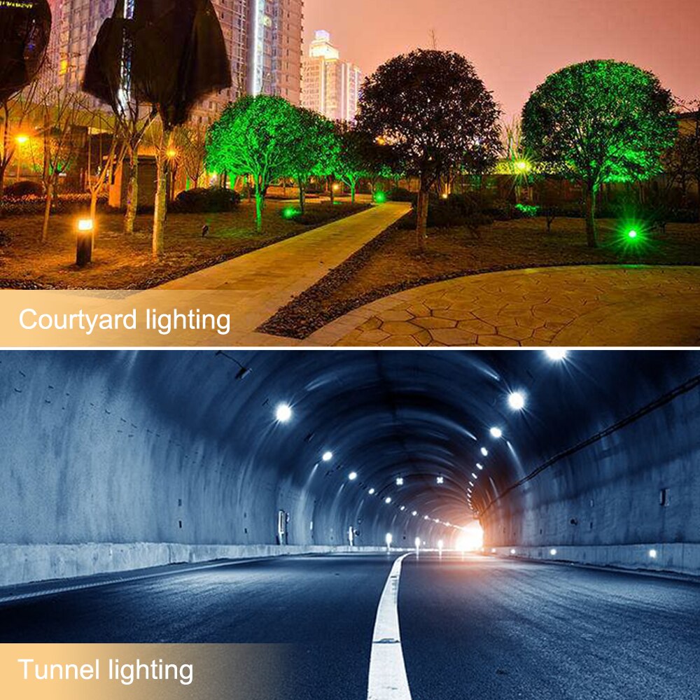 Led Spotlight Outdoor Lighting RGB Flood Light 30W 50W 100W Reflector Projector Lamp AC220V With Remote Controller For Building