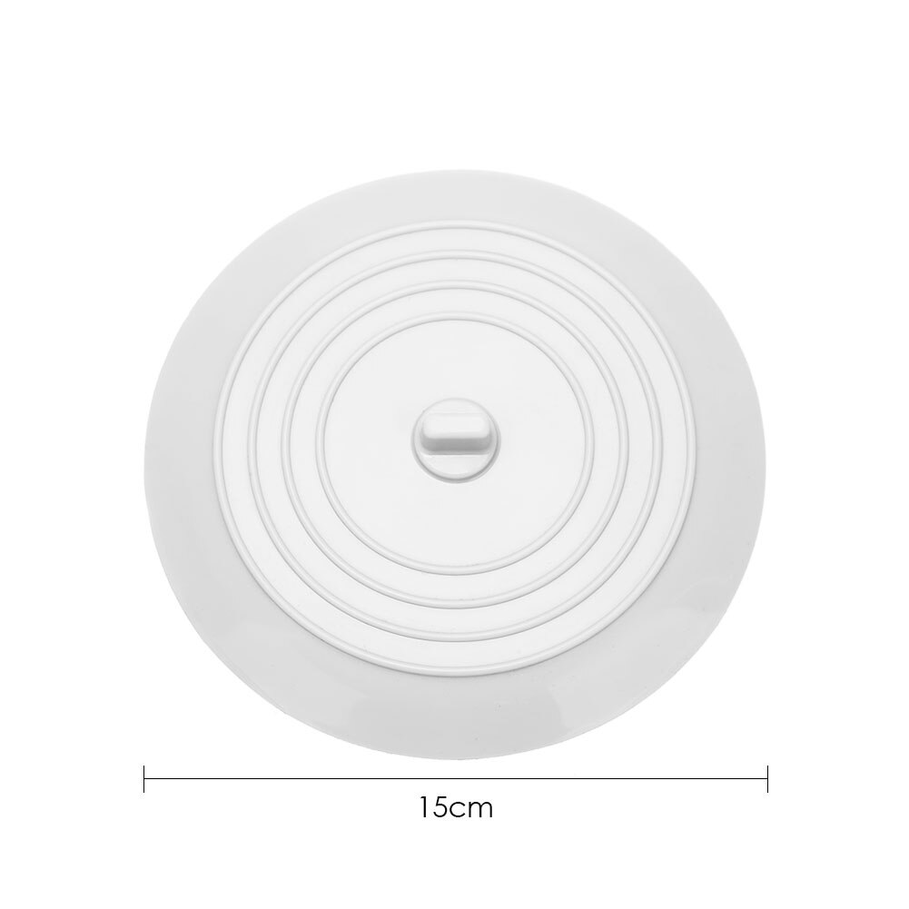 15cm Kitchen Floor Drain Cover Bathroom Drainage Port Anti-blocking Floor Drain Large Round Silicone Sink Strainer: Default Title