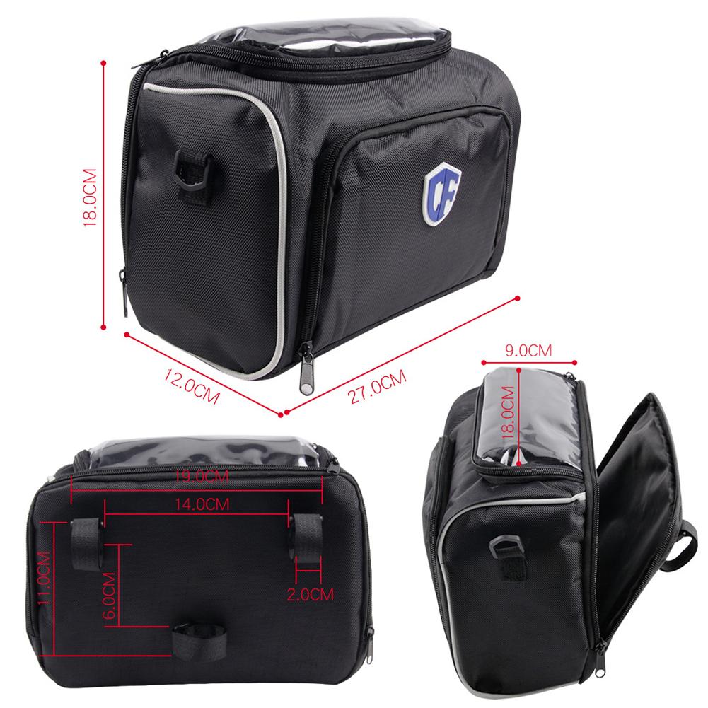 Motorcycle Storage Bag Oxford Waterproof Handlebar Dry Bike Bag With Detachable Strap Universal Moto Accessories