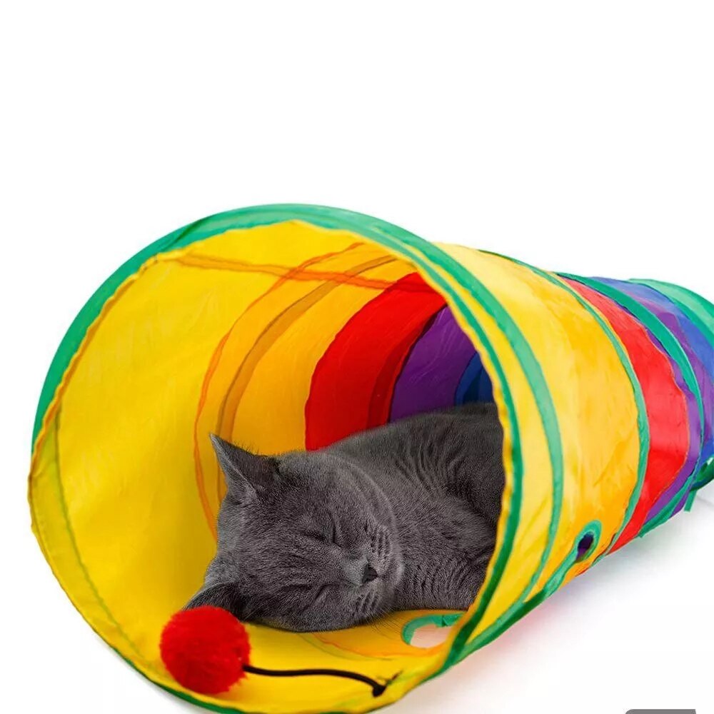 Tubo De Huisdier Para Túnel De Gato Práctico, Juguete Plegable Para Jugar En Interiores, Cachorro Gatito, juguetes Para Puzle, Ejerci