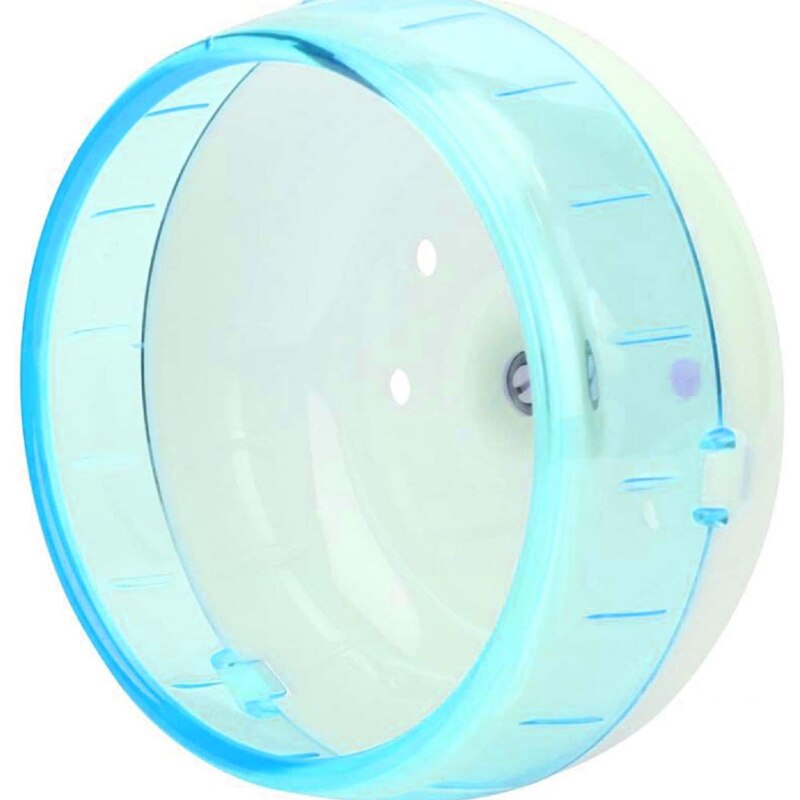 Funny Hamster Wheel Toy Silent Runner Spinner Exercise Running Wheel Small Pets Plastic Silent Roller Exercise Wheel Cage: blue