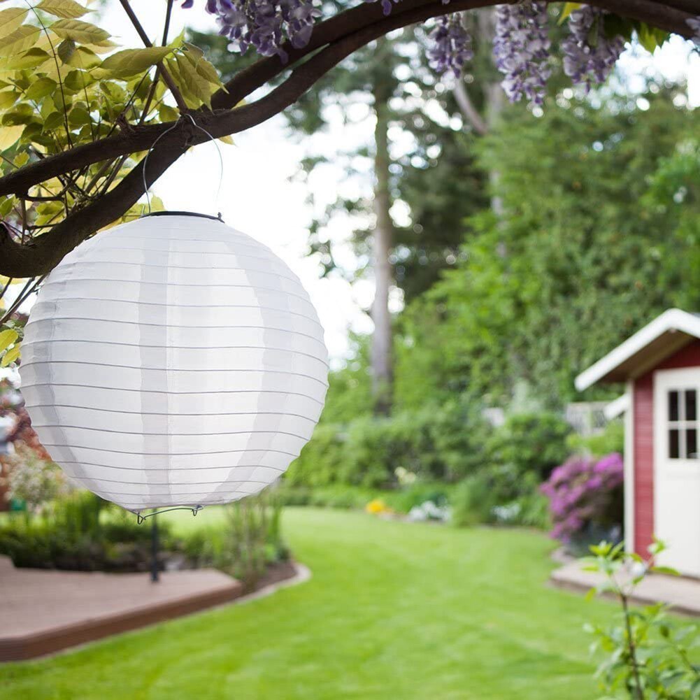 White Color Chinese Paper Lanterns Outdoor Wedding Birthday Party DIY Lamp Light Shell Supplies Paper Ball