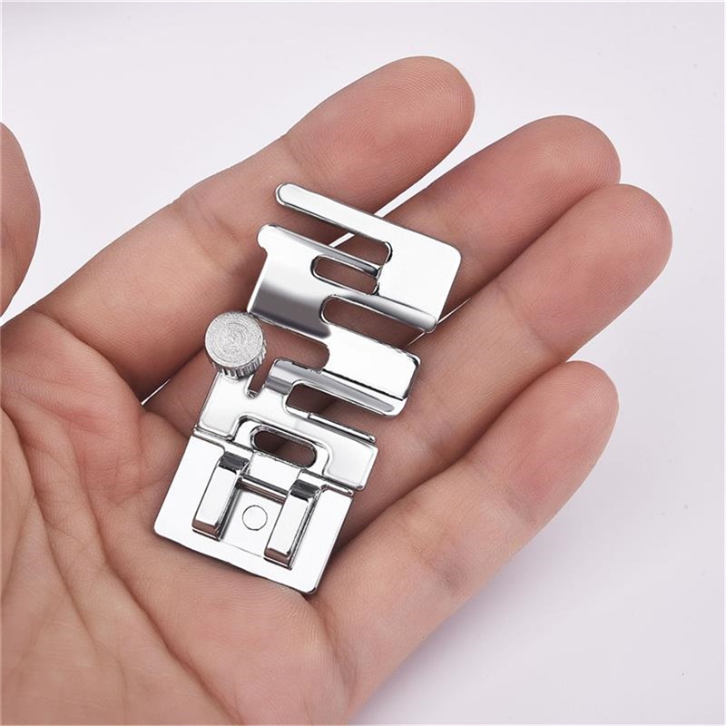 Piezas de máquina de coser doméstica, prensatelas, dobladillo enrollado, banda de cordón elástico, tela elástica, accesorios de costura DIY, 1 ud.