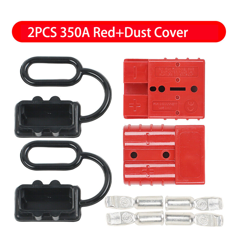 2 Stuks Voor Anderson 50A 120A 175A 350A 600V Plug Kabel Terminal Batterij Power Connector Kit Quick Plug batterij Opladen Connector: green