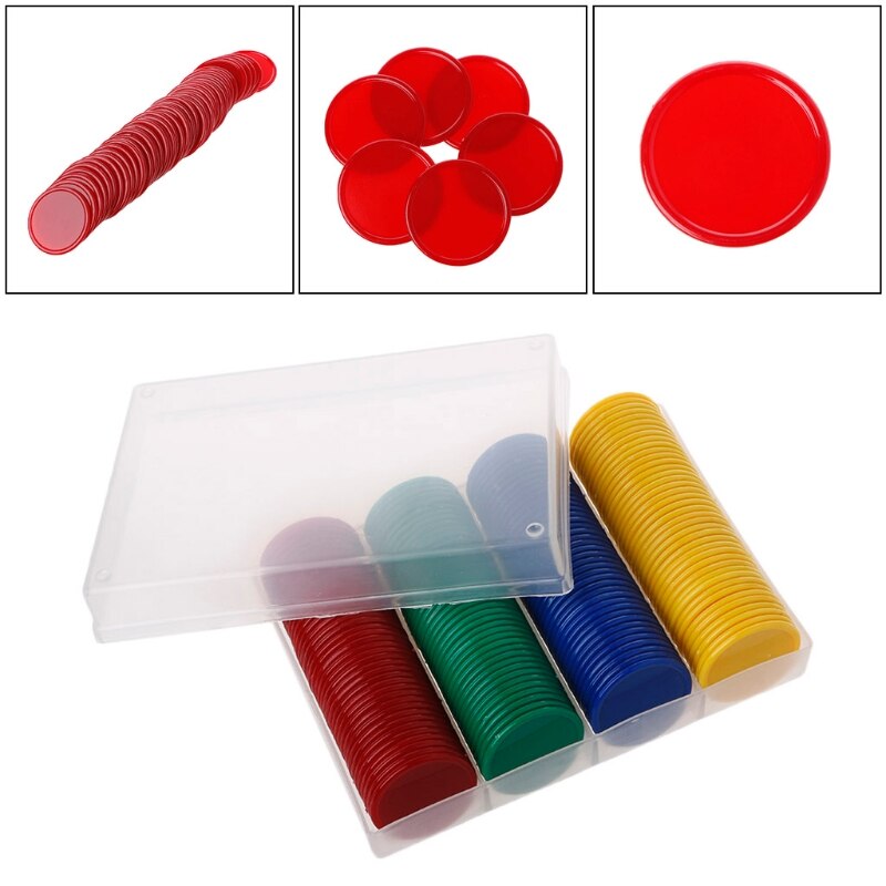 160Pcs Plastic Bingo Chips Markers For Bingo Game Counters Games Education Tools W0YB