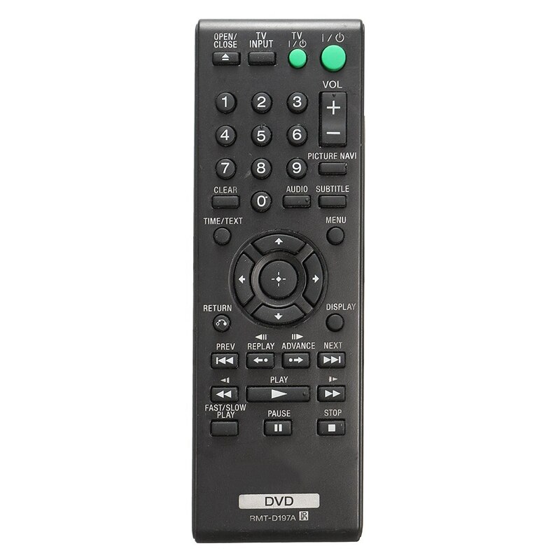 Rmt-D197A Smart Remote Control for Sony Dvd Dvp-Sr210 Dvp-Sr210P Dvp-Sr510H Dvp-Sr510: Default Title