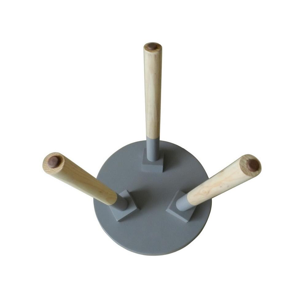 Modern Portable Wooden Round Coffee Table Removable Small Accent Table CKD Side Table with 3 Detachable Legs. 11.75 Inch