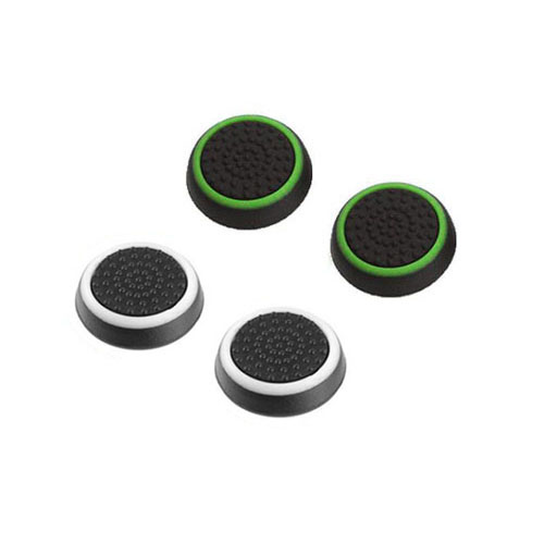 Cubierta de palanca de pulgar, cubierta de Joystick para Sony PlayStation Dualshock 3/4 PS3 PS4 Slim Pro Xbox One 360, controlador de Switch Pro: Green White