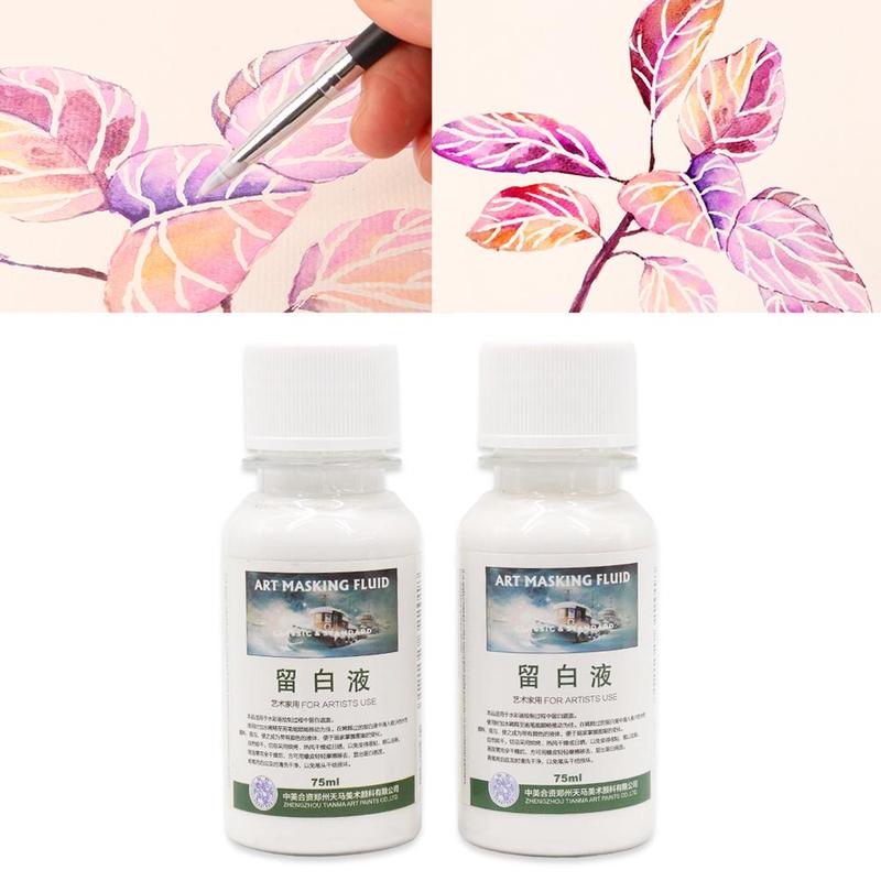 1Pcs Art Masking Vloeistof Verblijf Wit Pigment Cover Office Leveringen Vloeibare Briefpapier School P2W0 Waterco Buis pai M7C8