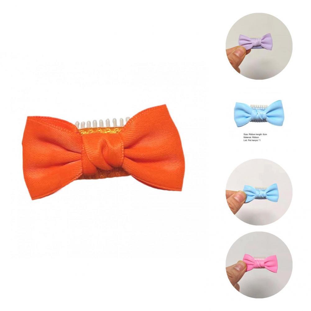 Pajarita compacta para mascotas, pinzas para el pelo, accesorios de peinado, pasador de Color vibrante para Festival