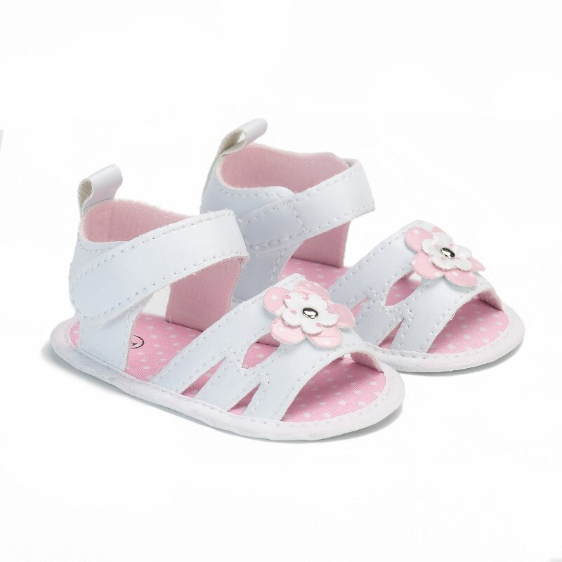 Newborn Baby Summer Girls Shoes Infant Sandals Soft Shoes Bow PU Leather Princess Sandals Slip Breathable Toddlers Shoes 3-12M