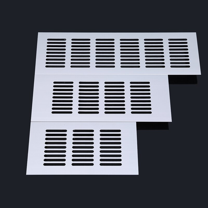 2pcs Rectangular Air Vent Grille Ventilation Cover Closet Shoe Wardrobe Cabinet Mesh Hole Louver Vent Home Decor Cover