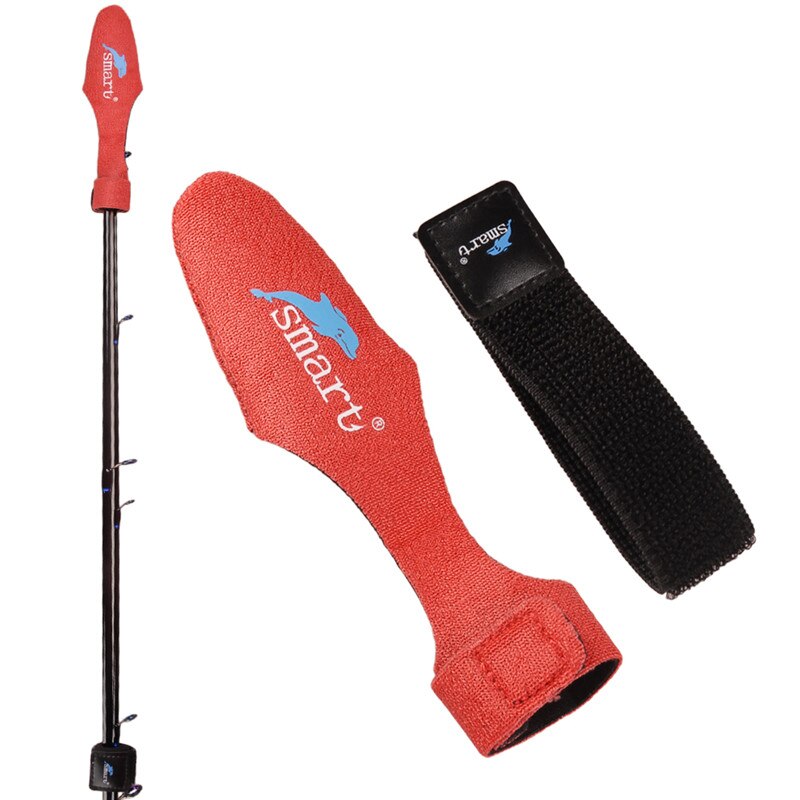 TAF 3pcs Fishing Rod Tip Cover Waterproof Carp Fishing Rod Top Tip Protector Cover Fishing Pole Sleeve Tackle Tool Pesca Peche: Red
