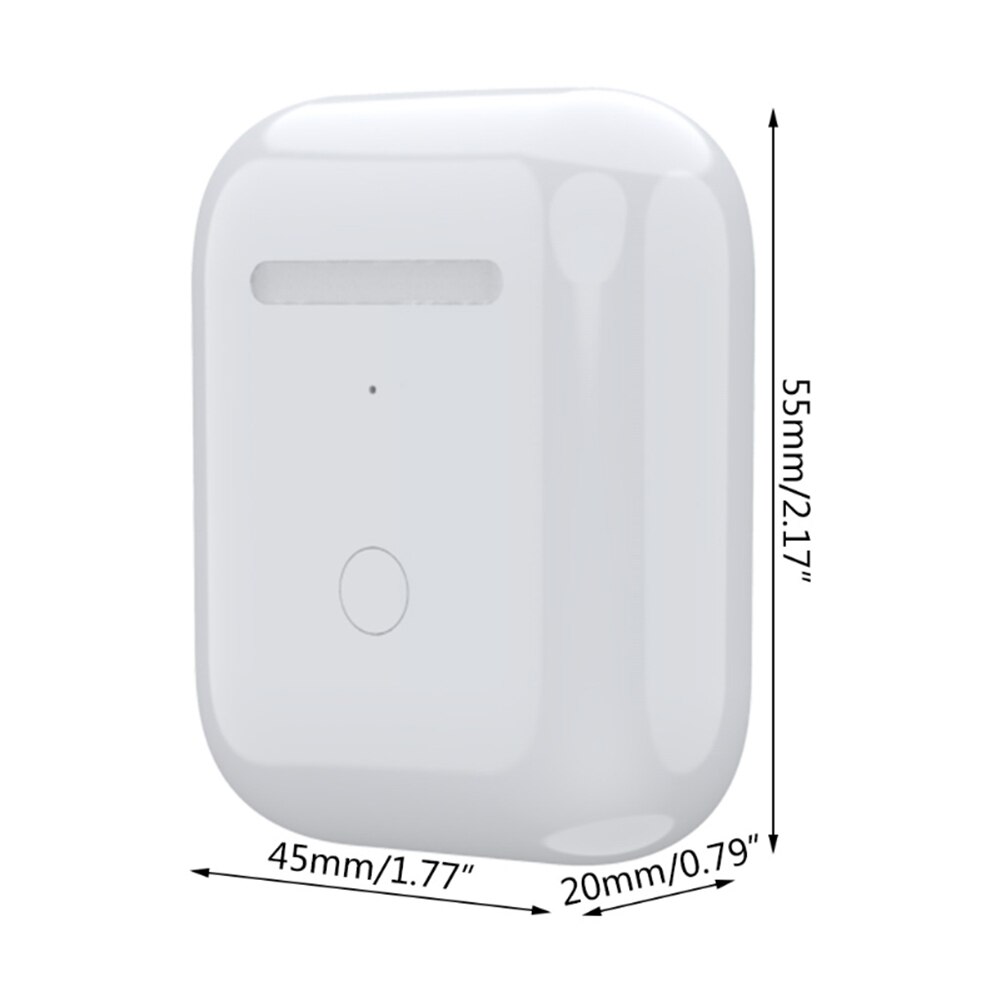 Replacement Wireless Charging Box with LED Indicator Light for Airpods 1/2 Bluetooth-Compatible Earphone 450mAh Battery Charger