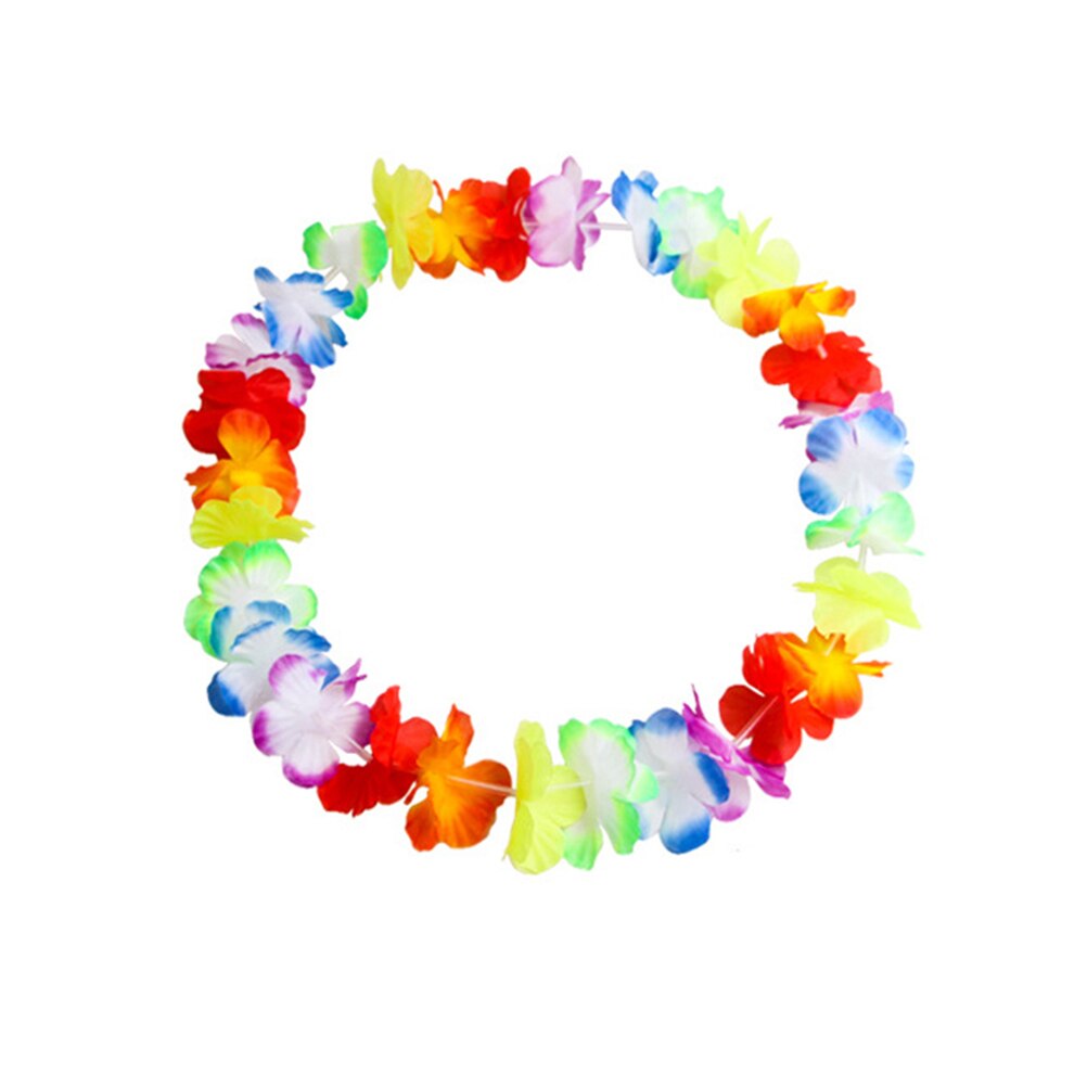 pcs Hula Skirt Hawaiian Costume Set with Green Leaves Leis Bracelets Headband Luau Party Favors for Beach Luau Party