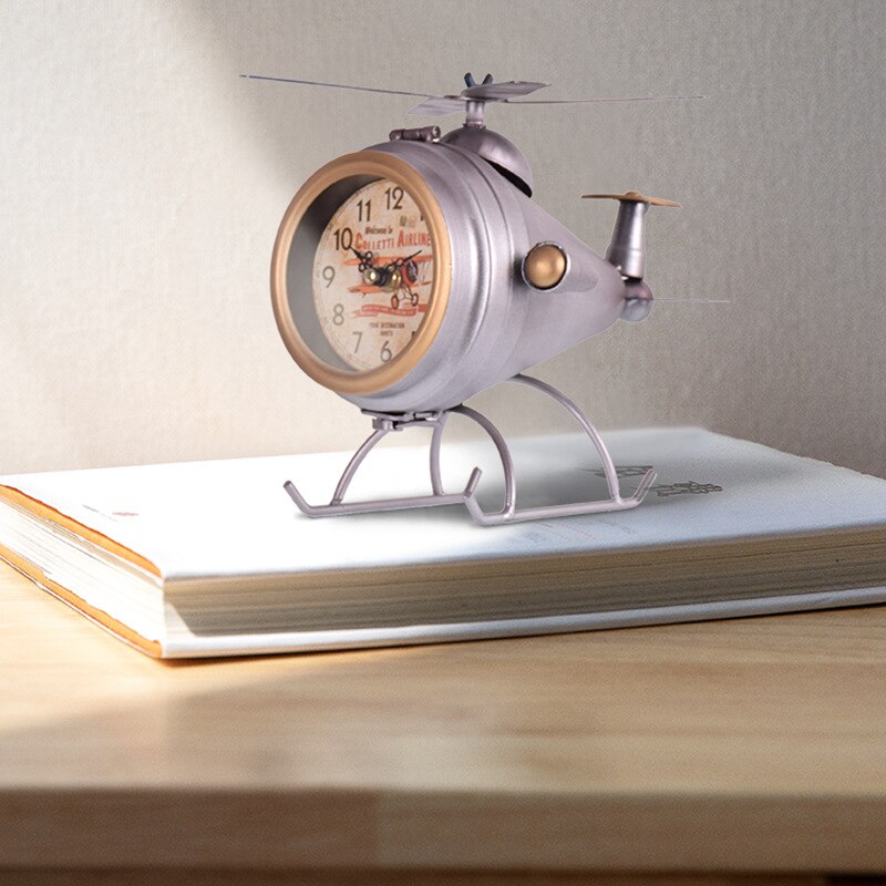 Metal Desk Clock Simple Living Room Bedroom Digital Clock Student Bedside Mute Clock