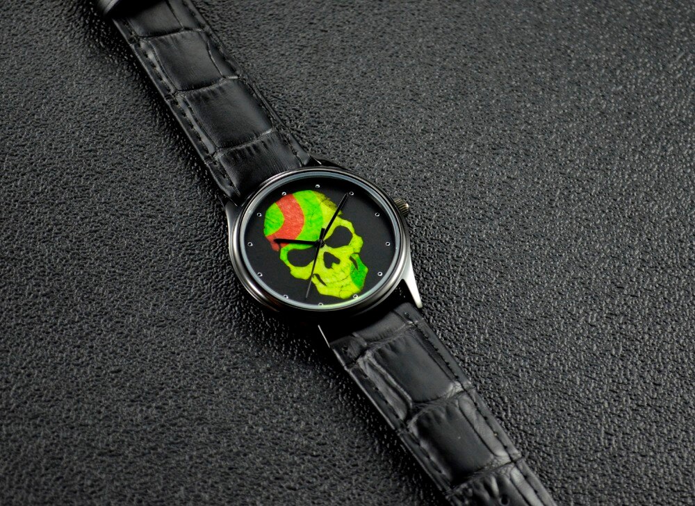 Schedel Horloge Rainbow Unisex Wereldwijd