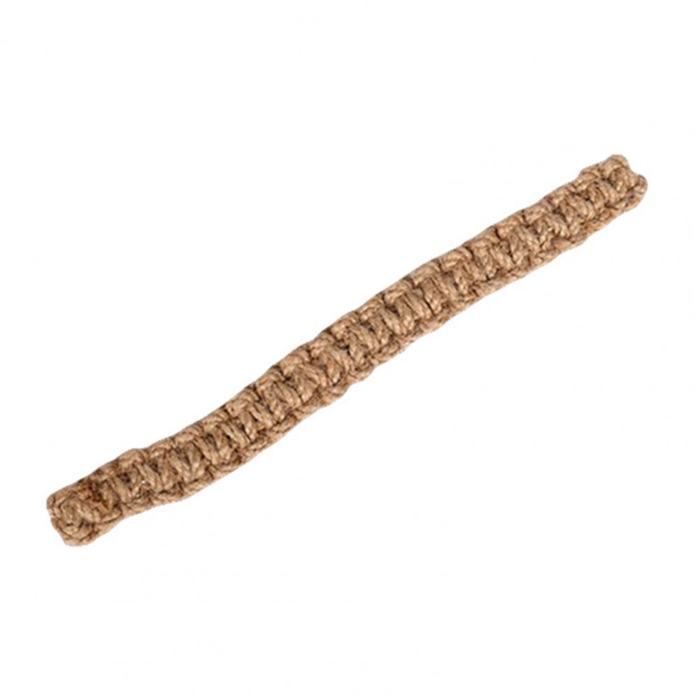 Corbatas trenzadas de cuerda de cáñamo, corbatas de cortina trenzadas de yute, corbatas de estilo clásico, decoración del hogar para cortinas: Castaño