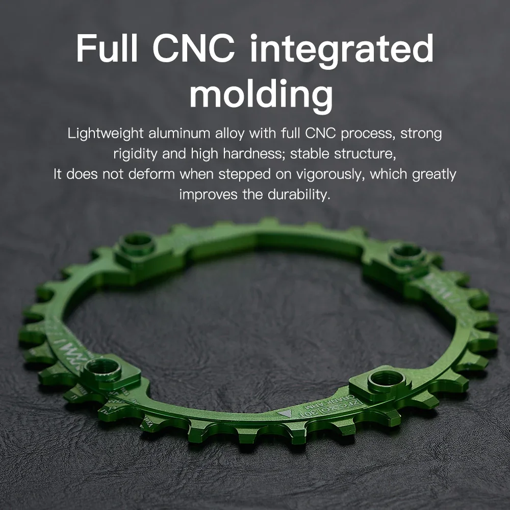 VXM-104BCD Mountainbike Crank Kettingblad Ronde 30 T-52 T Smalle Brede Ketting Wiel Ster Ring MTB licht 104 BCD Fiets Accessoire