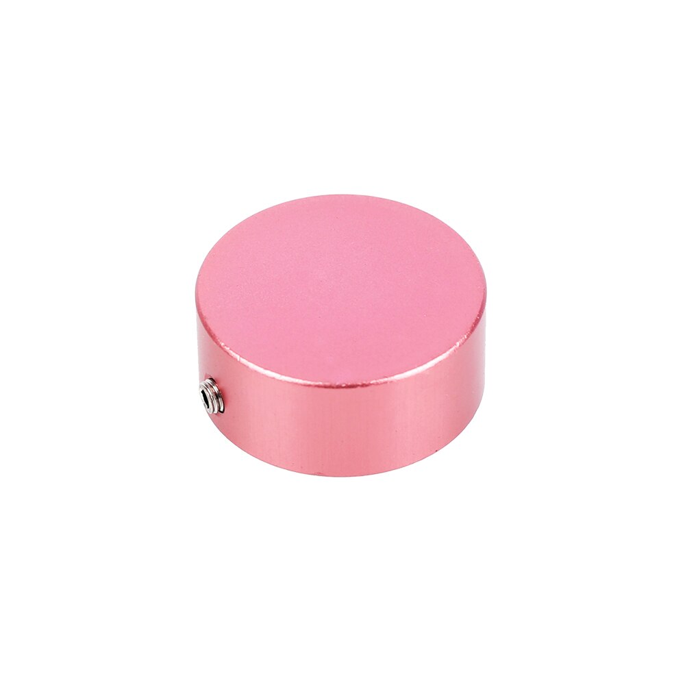 1 pacote de efeito guitarra pedal pedal pé tampa do prego efeito pedal almofada capa ferramentas alumínio peças interruptor do pé toppers knob acessórios: Pink