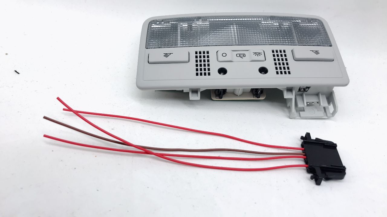 Luz de techo, lámpara de interior de lectura, ideal para V W passat, B5 3BD 947 105 2EN 3B7 947 105F 3BD947105, color gris