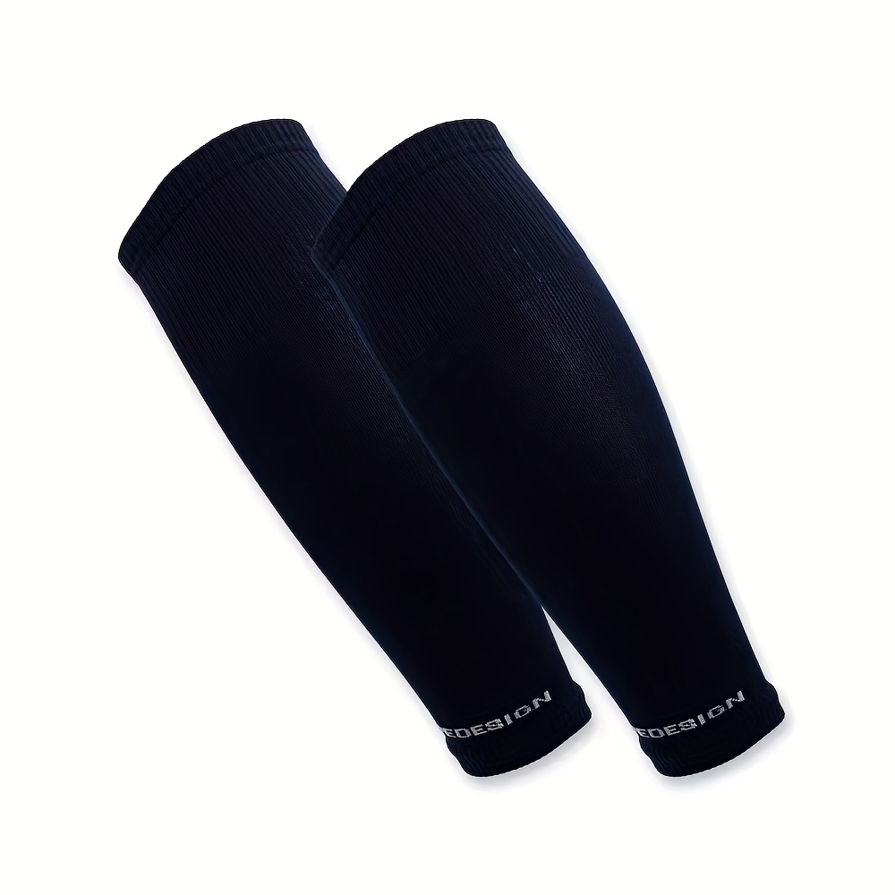 Cubierta de calcetines de fútbol de compresión, calentadores de piernas de compresión, calcetines de pantorrilla con absorción de sudor: Multicolor