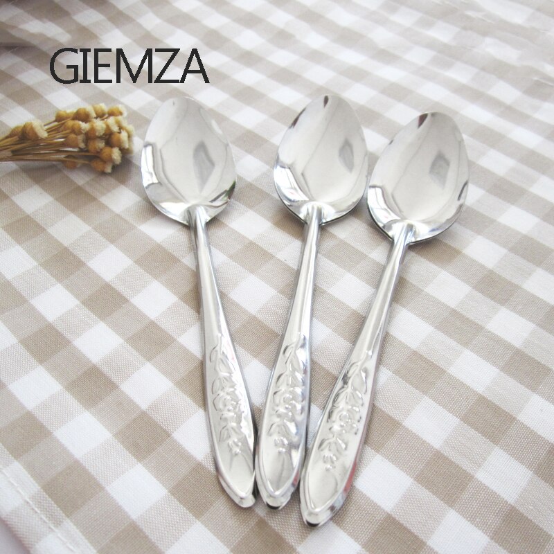 GIEMZA 20/30pcs Presenteren Lepels Rvs Geen Demitasse Wegwerp Lepel Mengen Keuken Gereedschap Metalen Koken Soep Restaurant