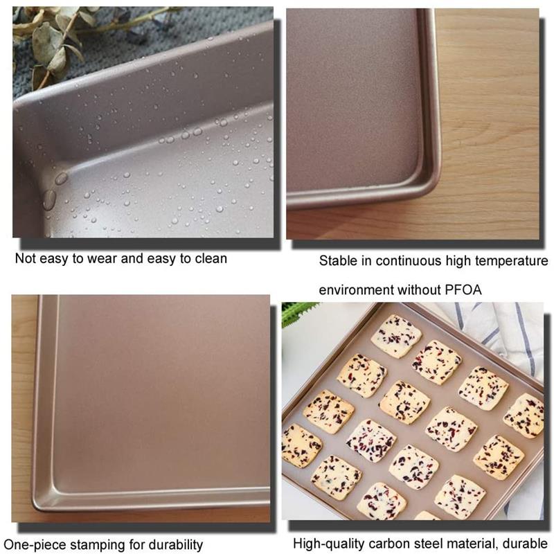 Nicht-Stick 11 Zoll Platz Antihaft Pizza Pan Kuchen Pan Carbon Stahl Backblech Brot Kekse Kochgeschirr Form Ofen fach Gebäck Werkzeug
