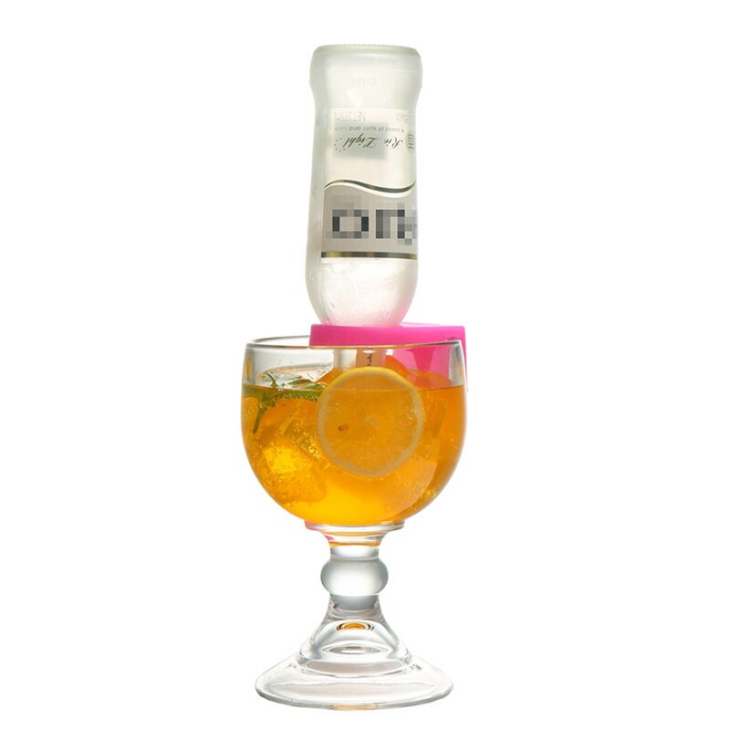 Mini Drinks Bottle Buckle Holders On Glass Cup Beer Cocktail Bottle Holder Drinking Bar Clip Portable Wine Bottles Rack