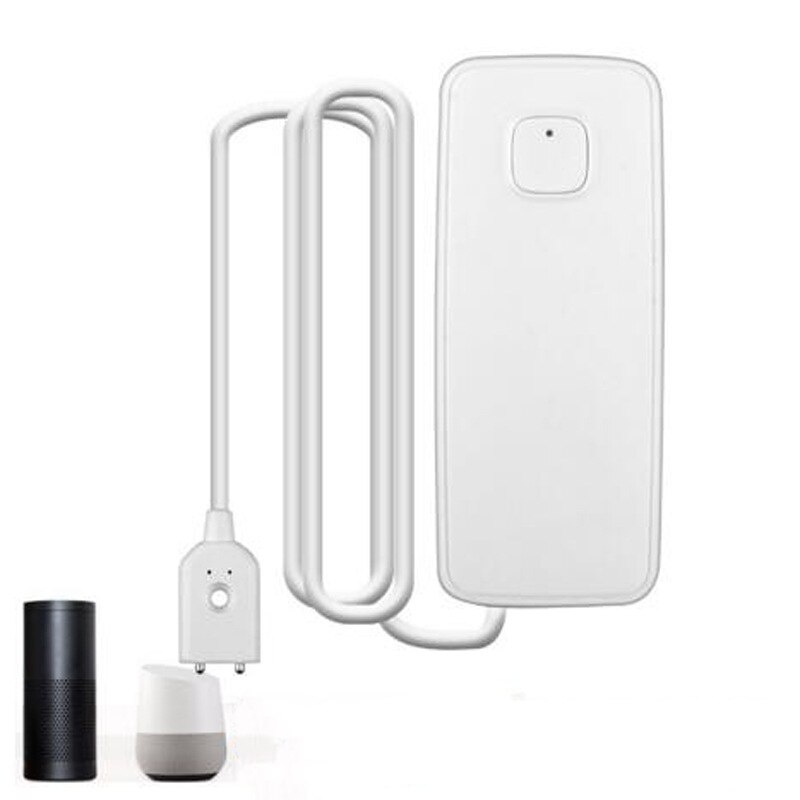 WiFi smart Water Leakage Sensor Water Alarm Compatible With APP Connection Easy Installation