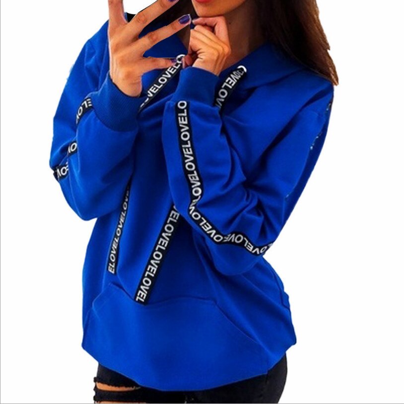 Womens Sweater Plus Size Lange Mouwen Effen Hoodies Hooded Trui Casual Top Singels Poleron Sudadera Con Capucha