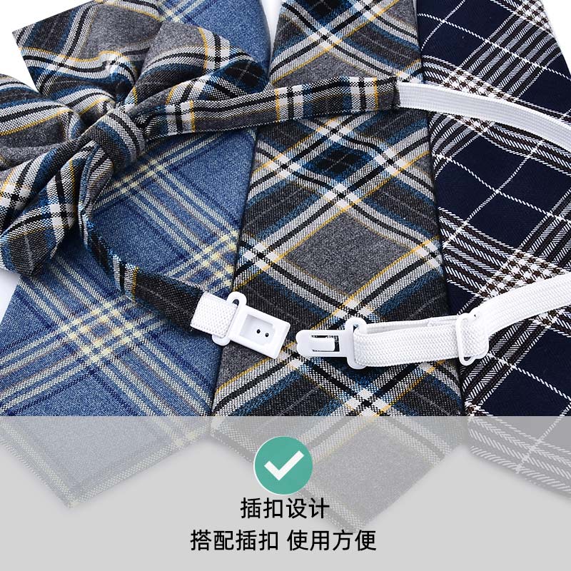 JK Uniform Bow Tie Japanese School Uniforms Striped Wrap Girls Preppy Style Neckties Female Bow-knot Women Apparel Accessories