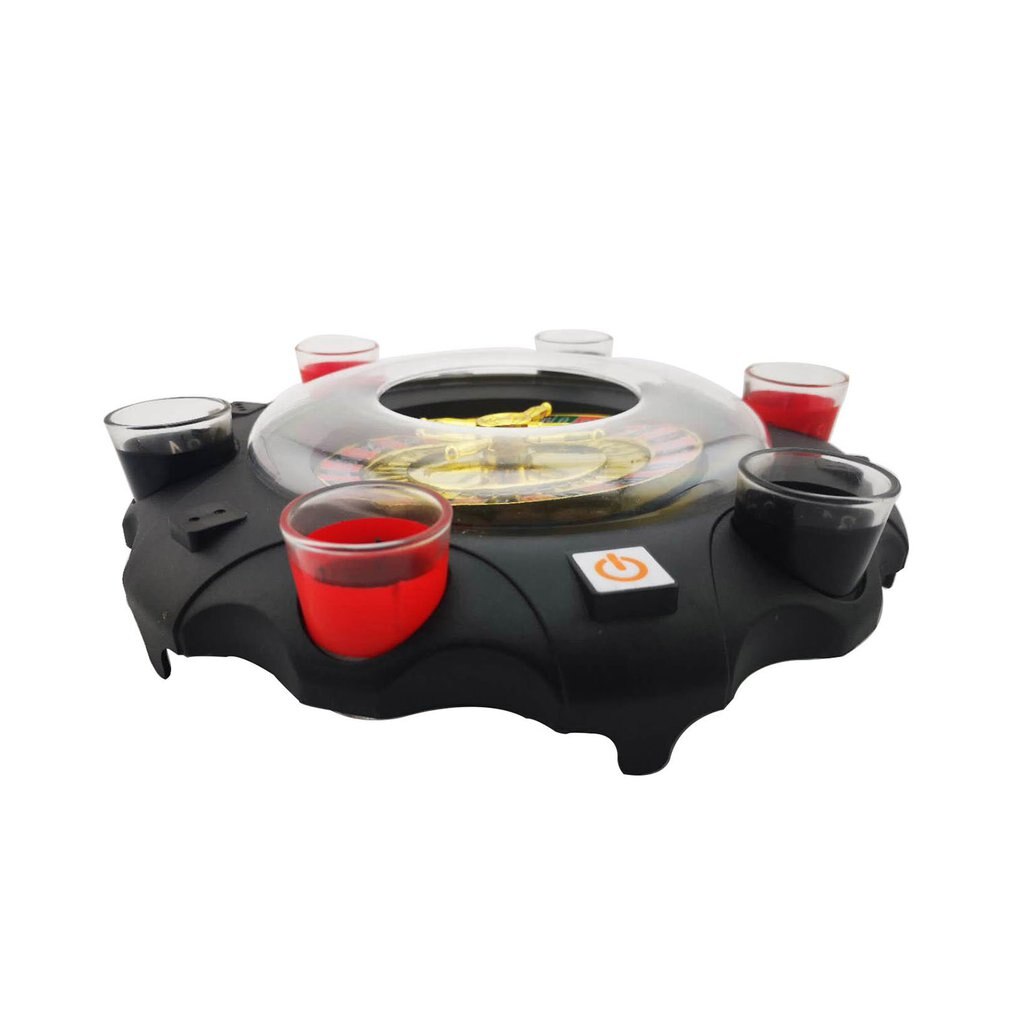 Electric Russian Lucky Turntable Friends Gathering Game Wine Table Game Entertainment Fun Toys Bar Supplies
