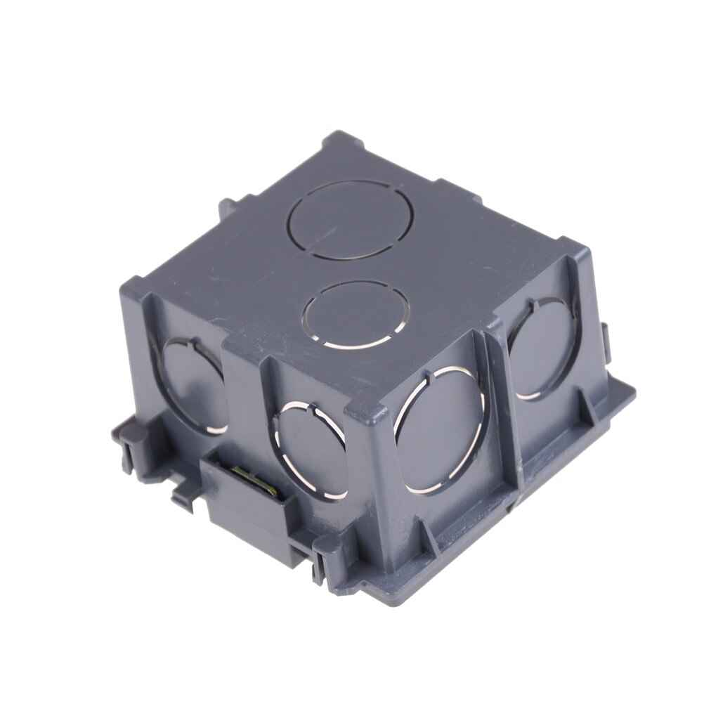 Black Plastic Wall Plate Wall Mount Junction Box Type 86 Switch Cassette Outlet Wall Switch Box,enclosure Flush Box