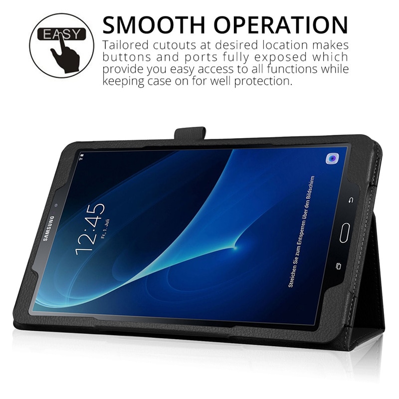 Ultra Slim etui z klapką stojak na PU skórzane etui do Samsung Galaxy Tab A 10.1 2016 przypadku T580 T585 SM-T580 SM-T585 Tablet Funda coque