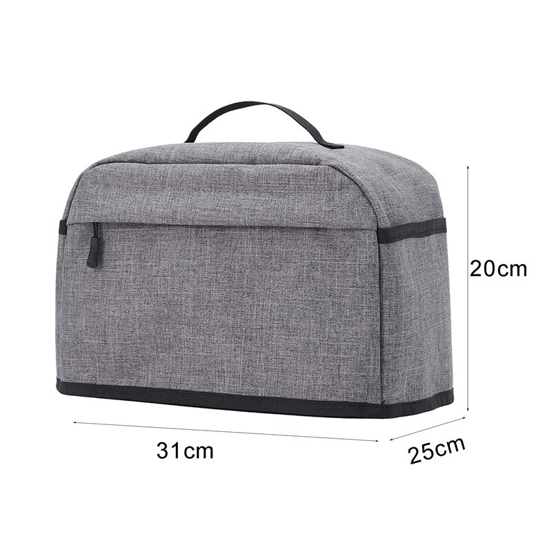 Household Toaster Cover with Pockets and Zipper Dust and Fingerprint Protection Toaster Cover for Kitchen