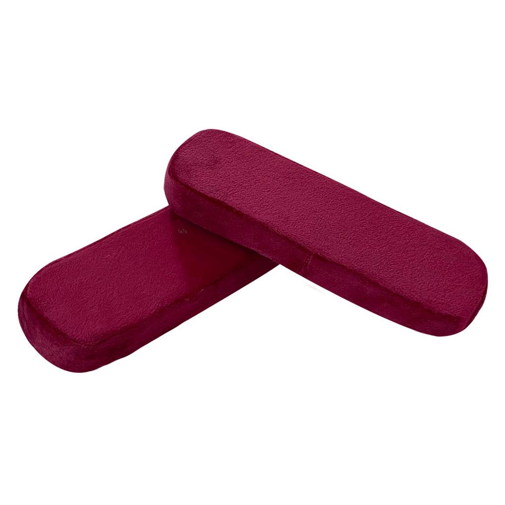 2 Stks/set Stoel Armsteun Pads Memory Foam Elleboog Kussen Thuis Kantoor Swivel Werken Stoel Armsteun Kussen Kussen Comfy Stoel: type 2 Wine Red